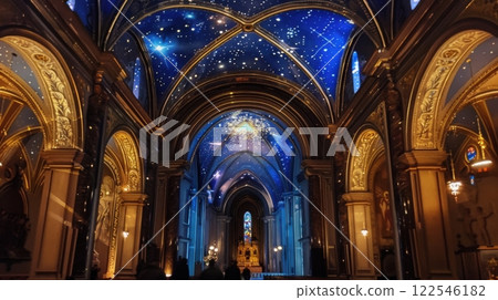 Experience the magical Cathedral with ethereal lighting and a breathtaking atmosphere 122546182