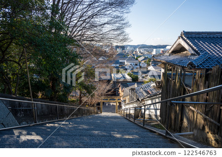 Beautiful scenery in the scenic area of Kurashiki, Okayama Prefecture, Japan 122546763