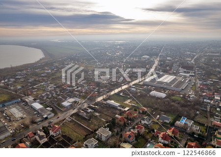 Morning aerial cityscape of Galati, Romania 122546866