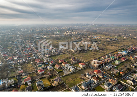 Morning aerial cityscape of Galati, Romania Morning aerial cityscape of Galati, Romania 122546867