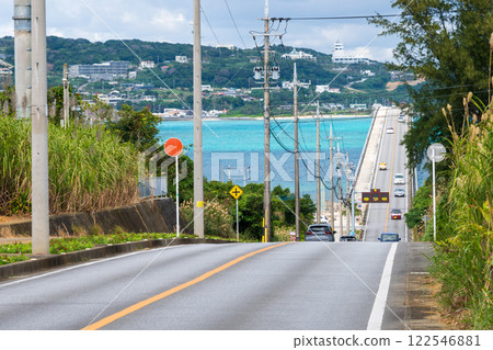 日本沖繩縣沖繩主島美麗的海景 122546881