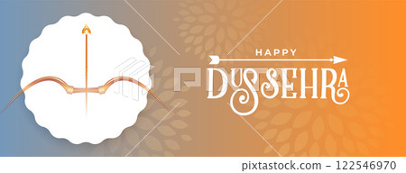 happy dussehra greeting banner design 122546970