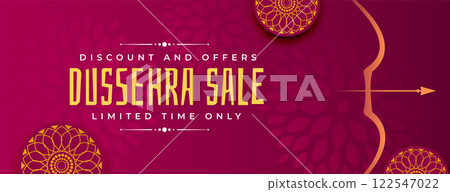 traditional happy dussehra banner design 122547022