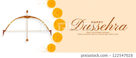 happy dussehra indian festival realistic banner design happy dussehra indian festival realistic banner design 122547028