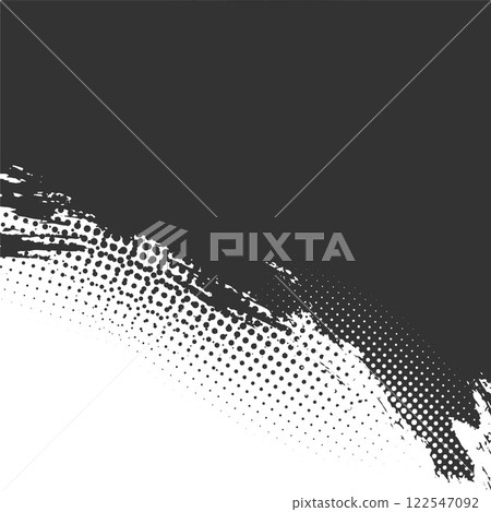 grunge halftone background in black and white color 122547092