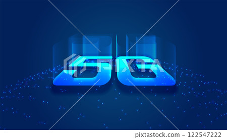 high speed 5th generation technology concept background 122547222