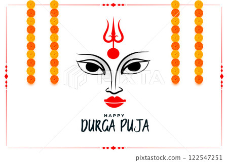 happy durga pooja hindu festival card design happy durga pooja hindu festival card design 122547251