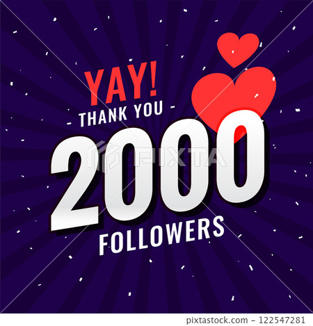 2000 follower social media network thank you post 122547281
