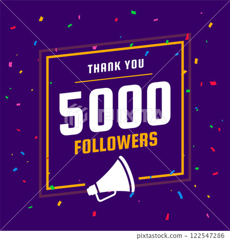 thank you social media 5k followers and subscribers template thank you social media 5k followers and subscribers template 122547286
