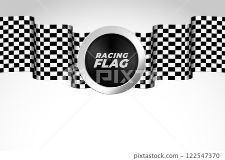 racing flag realistic background design racing flag realistic background design 122547370