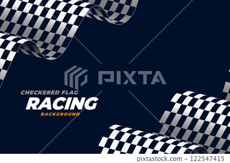 realistic racing flag speed background 122547415