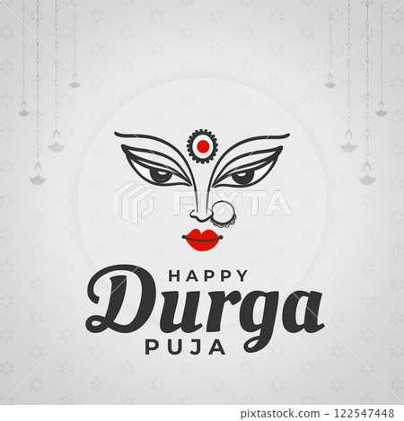 indian durga pooja festival background 122547448