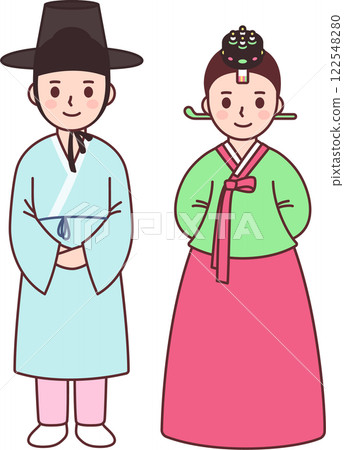 Traditional Korean Coming of Age ceremony clothes 122548280