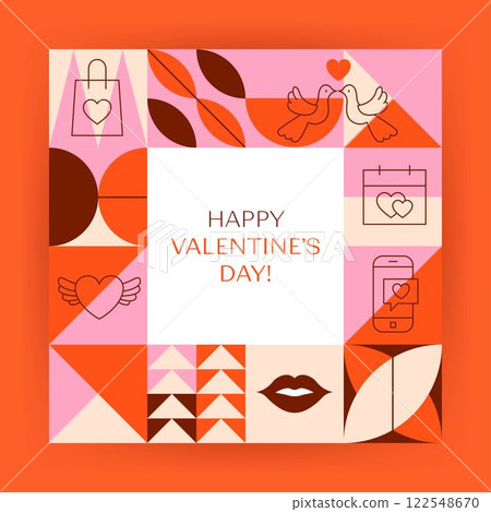 Square Valentines Day Concept Square Valentines Day Concept 122548670