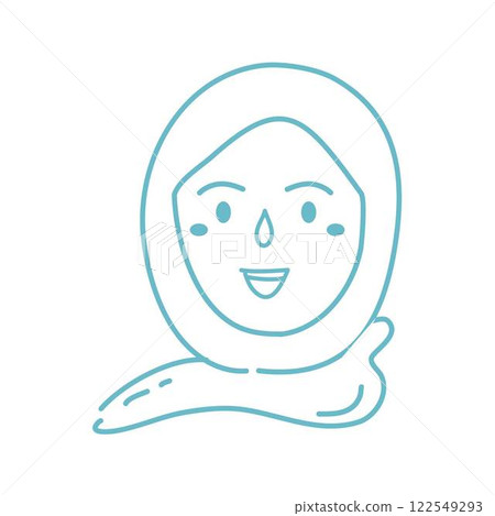 flat design scarf logo illustration 122549293