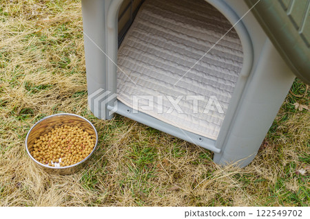 Dog house and dog food 122549702