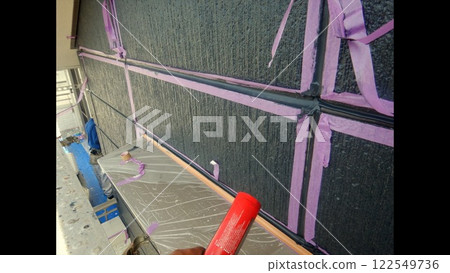 Exterior wall painting Exterior wall painting 122549736