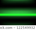 Green neon light beam line in the middle with gradient dark green background. High technology concept. 122549932