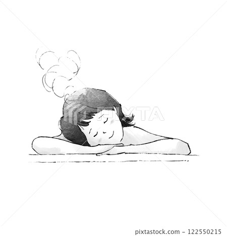 Woman relaxing in the bath 122550215