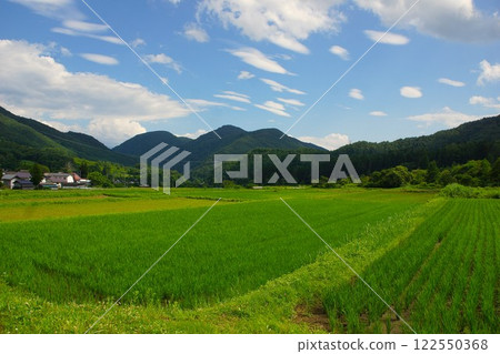 Scenery of Ouchijuku, rural scenery 122550368