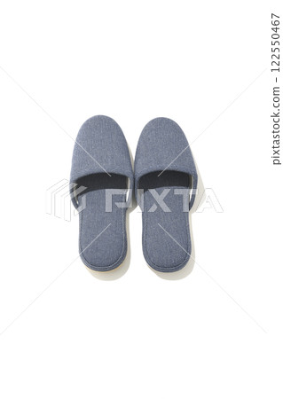 Slippers photographed on a white background Slippers photographed on a white background 122550467