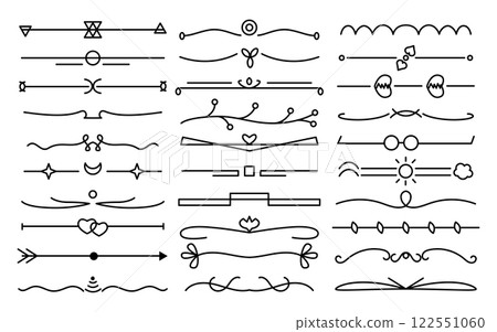 Monochrome glyph divider with edge with sharp black lines on a light background abstract design, ideal for digital use 122551060