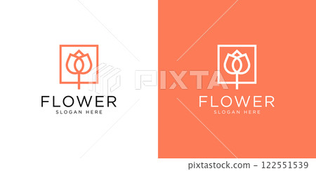 nature flower logo premium vector 122551539