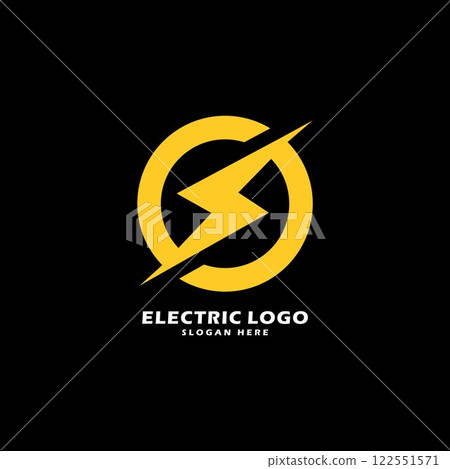 electric power vector logo design element electric power vector logo design element 122551571