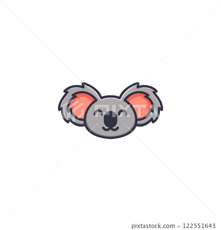 cute Bear head mascot logo vector designs cute Bear head mascot logo vector designs 122551643