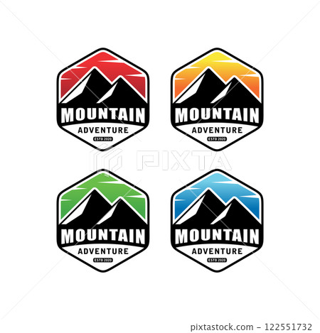 mountain logo vector design emblem 122551732