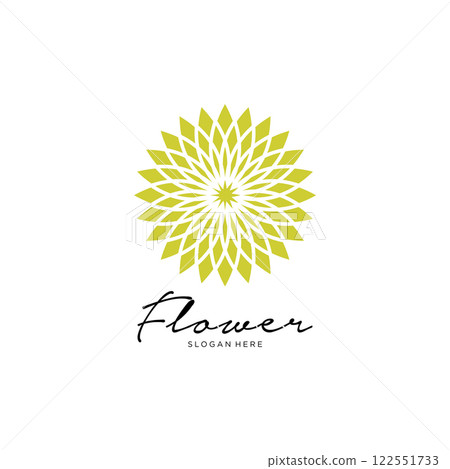 flower logo design abstract 122551733