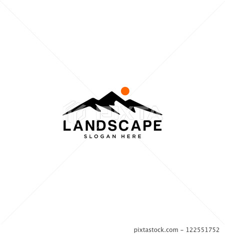 mountain landscape logo vector design 122551752