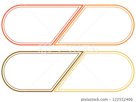 暖色水平標題框架集 暖色水平標題框架集 122552406