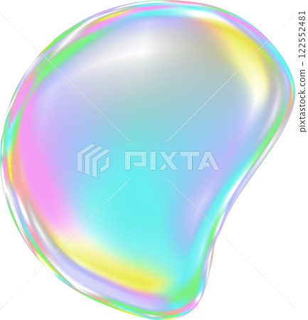 五顏六色的肥皂泡的插圖 122552481