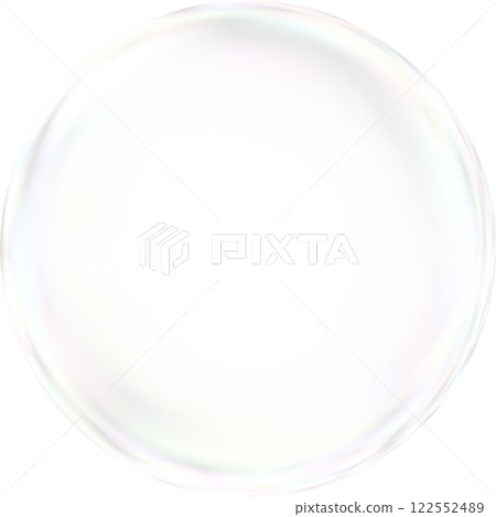 Illustration of colorful soap bubbles 122552489