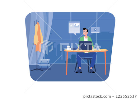 Content Author Writing A Creative Article Content Author Writing A Creative Article 122552537