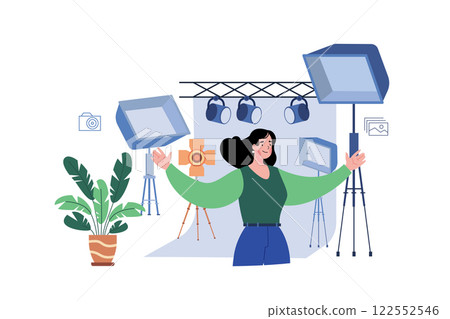 Professional Photo Studio Lighting Equipment And Lights Professional Photo Studio Lighting Equipment And Lights 122552546