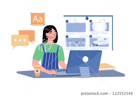Creative Film Storyboard And Storyboarding Process Image Creative Film Storyboard And Storyboarding Process Image 122552548