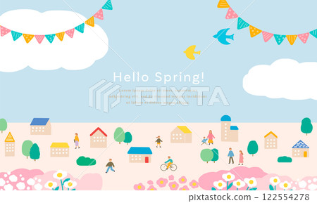 街景:居住在住宅區的人們 街景:居住在住宅區的人們 122554278