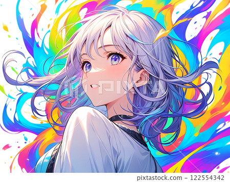 女性和女孩的動漫/漫畫風格插圖 122554342