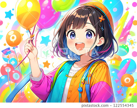 女性和女孩的動漫/漫畫風格插圖 女性和女孩的動漫/漫畫風格插圖 122554345