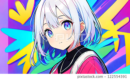 女性和女孩的動漫/漫畫風格插圖 女性和女孩的動漫/漫畫風格插圖 122554391