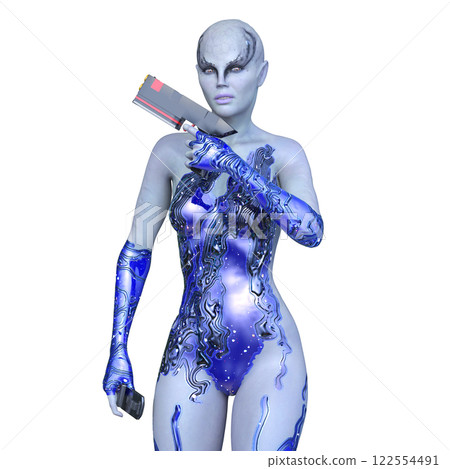 Female alien Female alien 122554491