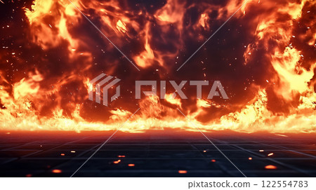 "An exploding, flaming, fiery battleground." 122554783