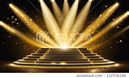 Stage, stage and spotlight background material Stage, stage and spotlight background material 122556166