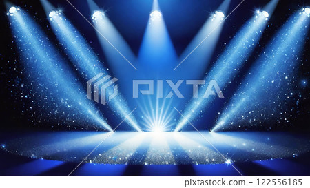 Stage, stage and spotlight background material Stage, stage and spotlight background material 122556185