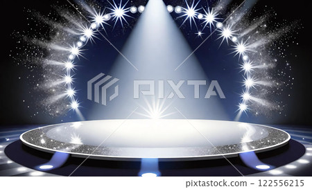 Stage, stage and spotlight background material Stage, stage and spotlight background material 122556215