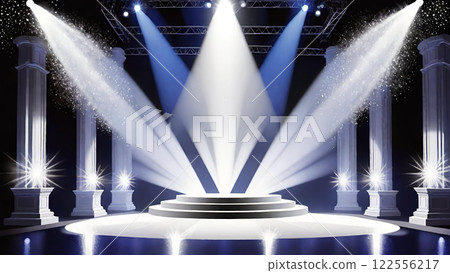 Stage, stage and spotlight background material Stage, stage and spotlight background material 122556217