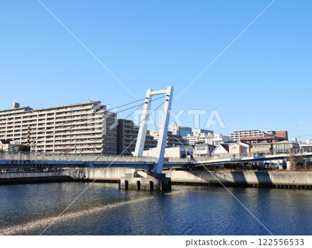 Shiokaze Bridge over the Shiomi Canal Shiokaze Bridge over the Shiomi Canal 122556533