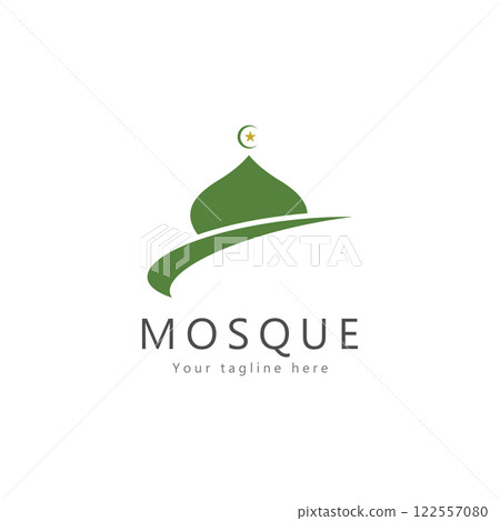 mosque logo template design vector emblem concept design creative symbol icon mosque logo template design vector emblem concept design creative symbol icon 122557080